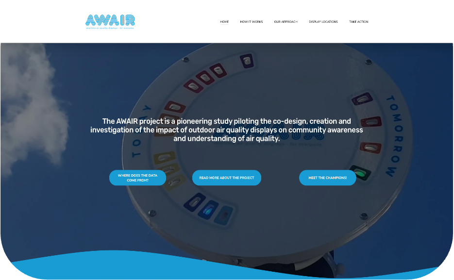 AWAIR interface screenshot